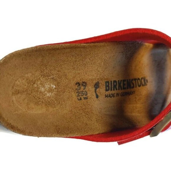 Birkenstock Arizona BS Sandals Womens Size 8 - 8.5 NARROW Gator Gleam Raspberry - Picture 2 of 10
